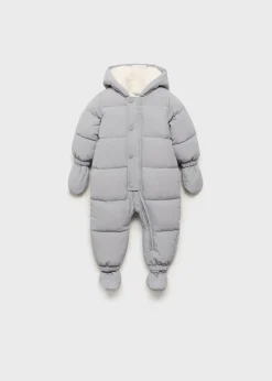 Dzieci MANGO Płaszcze|Płaszcze I Kurtki*Kombinezon z futrzaną podszewką