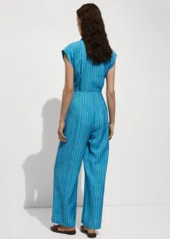 MANGO Sukienki I Kombinezony*Kombinezon z koszulowym kołnierzykiem wiązany w pasie