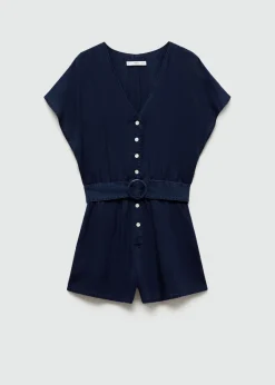 MANGO Sukienki I Kombinezony*Kombinezon z krótkimi nogawkami i paskiem