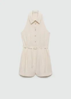 MANGO Sukienki I Kombinezony*Kombinezon z krótkimi nogawkami i paskiem