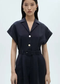 MANGO Sukienki I Kombinezony*Kombinezon z krótkimi nogawkami i paskiem