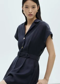 MANGO Sukienki I Kombinezony*Kombinezon z krótkimi nogawkami i paskiem