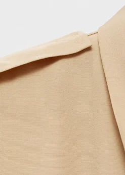 MANGO Sukienki I Kombinezony*Kombinezon z lyocellu z kołnierzykiem koszulowym