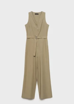 MANGO Sukienki I Kombinezony*Kombinezon z lyocellu z paskiem