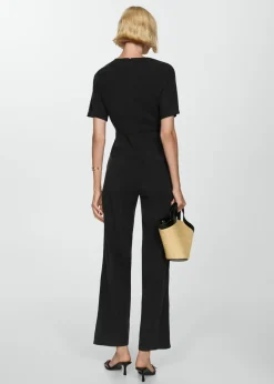 MANGO Sukienki I Kombinezony*Kombinezon z modalu z węzłem