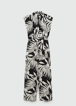 MANGO Sukienki I Kombinezony*Kombinezon z nadrukiem i kokardą