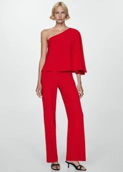 MANGO Sukienki I Kombinezony*Kombinezon z peleryną i asymetrycznym rękawem