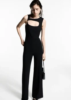 MANGO Sukienki I Kombinezony*Kombinezon z wycięciem i metalowym elementem