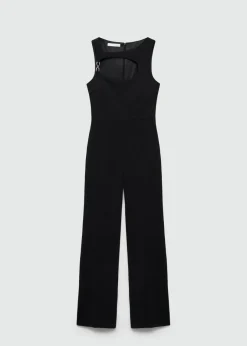 MANGO Sukienki I Kombinezony*Kombinezon z wycięciem i metalowym elementem