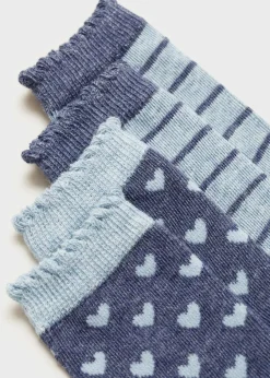Dzieci MANGO Bielizna I Skarpetki*Komplet 2 par skarpetek ze wzorem