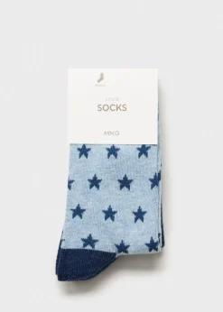 Dzieci MANGO Bielizna I Skarpetki*Komplet 2 par skarpetek ze wzorem