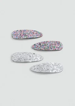 Dzieci MANGO Akcesoria Do Włosów*Komplet 4 spinek do włosów