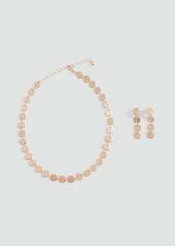 MANGO Biżuteria*Komplet naszyjnik i kolczyki