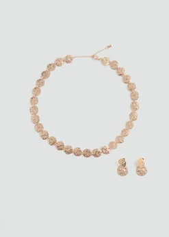 MANGO Biżuteria*Komplet naszyjnik i kolczyki
