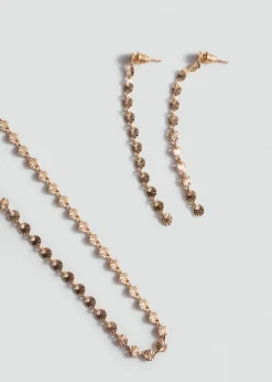 MANGO Biżuteria*Komplet naszyjnik i kolczyki