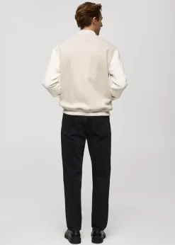 MANGO Kurtki I Koszule Wierzchnie*Kontrastowa kurtka typu bomber z bawełny