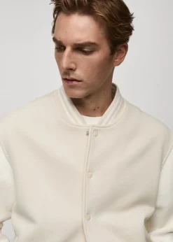 MANGO Kurtki I Koszule Wierzchnie*Kontrastowa kurtka typu bomber z bawełny