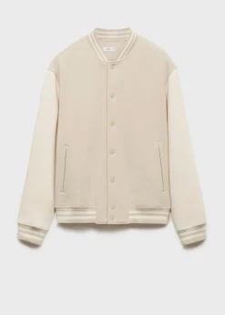 MANGO Kurtki I Koszule Wierzchnie*Kontrastowa kurtka typu bomber z bawełny