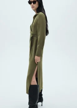 MANGO Sukienki I Kombinezony*Kopertowa sukienka koszulowa