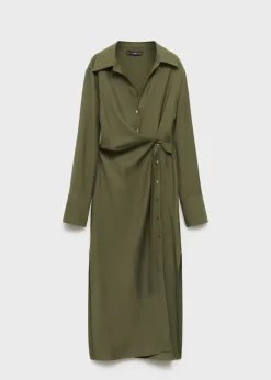 MANGO Sukienki I Kombinezony*Kopertowa sukienka koszulowa