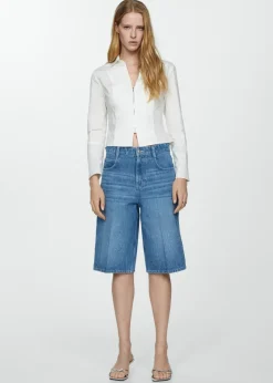 MANGO Koszule I Bluzki*Koszula bawełniana o taliowanym kroju na zamek