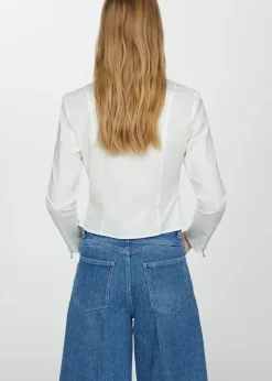 MANGO Koszule I Bluzki*Koszula bawełniana o taliowanym kroju na zamek