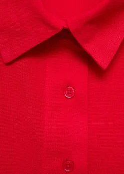 MANGO Koszule I Bluzki*Koszula bawełniana z kontrastowymi lamówkami