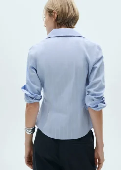 MANGO Koszule I Bluzki*Koszula bawełniana z marszczeniem