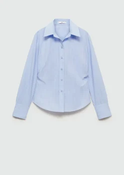 MANGO Koszule I Bluzki*Koszula bawełniana z marszczeniem