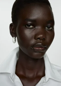 MANGO Koszule I Bluzki*Koszula bawełniana z marszczeniem