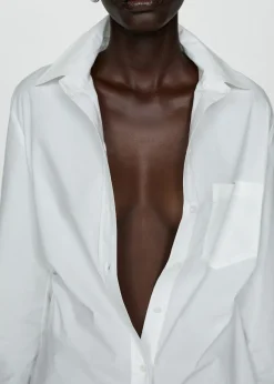 MANGO Koszule I Bluzki*Koszula bawełniana z marszczeniem