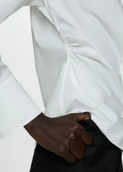 MANGO Koszule I Bluzki*Koszula bawełniana z marszczeniem