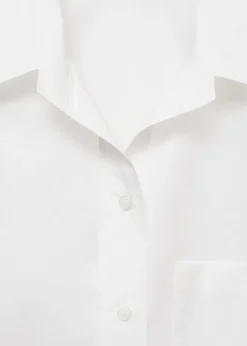 MANGO Koszule I Bluzki*Koszula bawełniana z marszczeniem