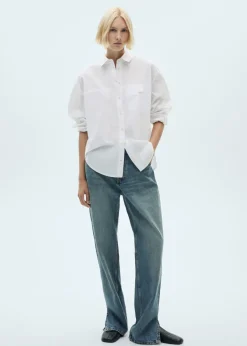 MANGO Koszule I Bluzki*Koszula bawełniana z ozdobnymi guzikami