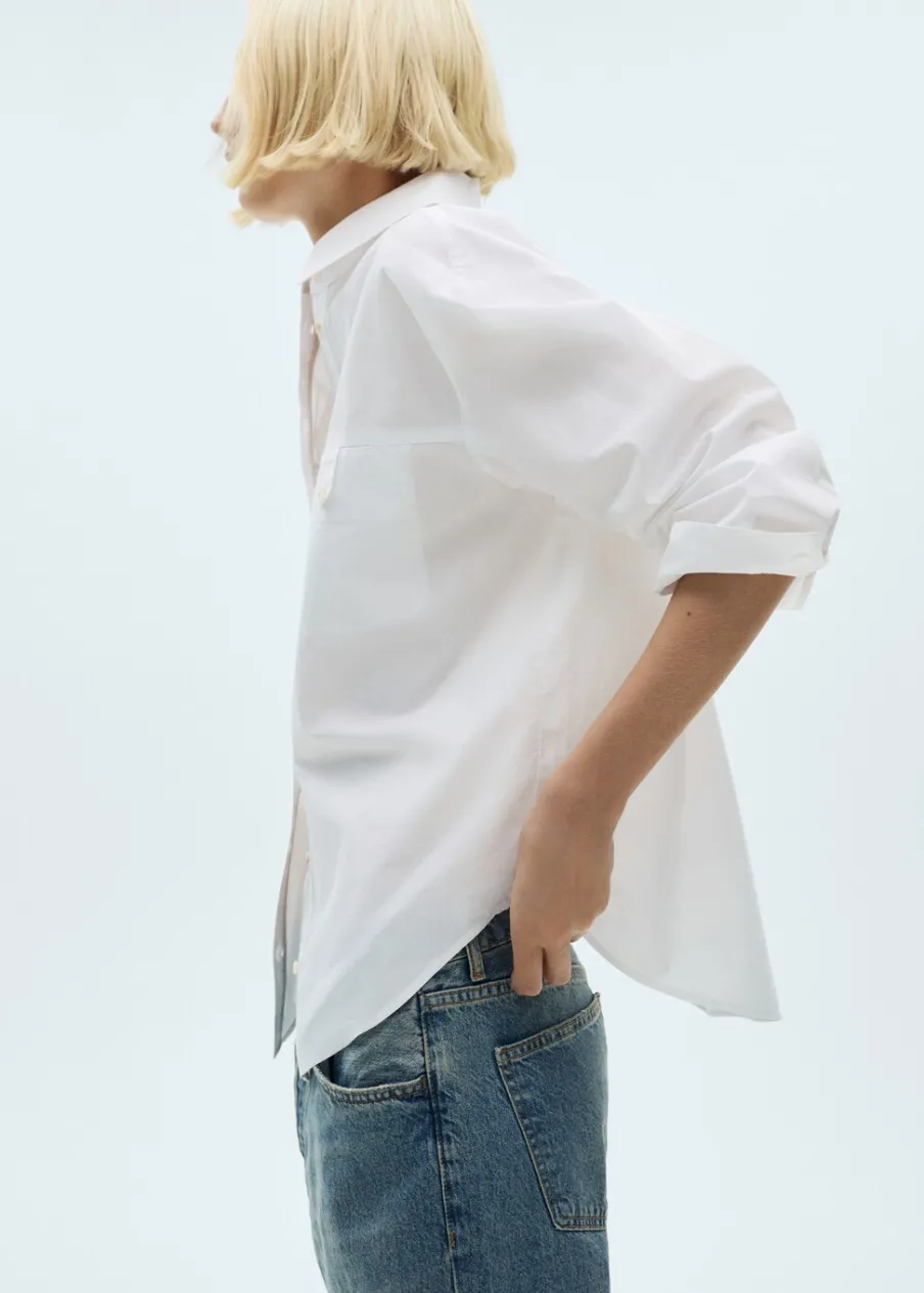 MANGO Koszule I Bluzki*Koszula bawełniana z ozdobnymi guzikami