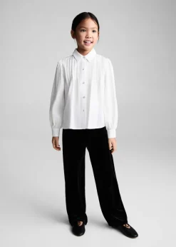 Dzieci MANGO Koszule I Bluzki*Koszula bawełniana z ozdobnymi guzikami