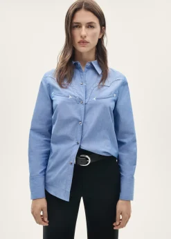 MANGO Koszule I Bluzki*Koszula bawełniana z ćwiekami