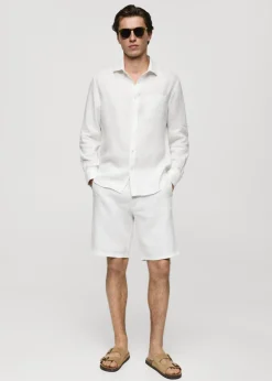 MANGO Koszule*Koszula classic fit z 100% lnu