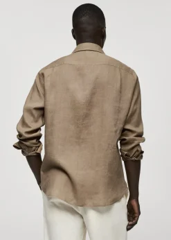 MANGO Koszule*Koszula classic fit z 100% lnu