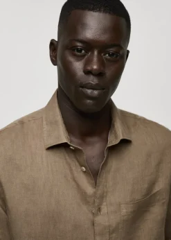 MANGO Koszule*Koszula classic fit z 100% lnu