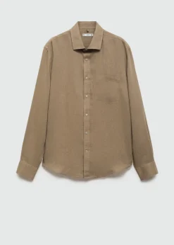 MANGO Koszule*Koszula classic fit z 100% lnu