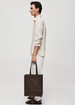 MANGO Koszule*Koszula classic fit z 100% lnu