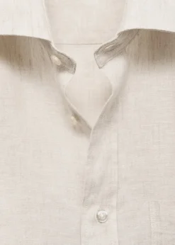 MANGO Koszule*Koszula classic fit z 100% lnu