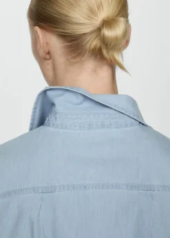 MANGO Koszule I Bluzki*Koszula dżinsowa bez rękawów