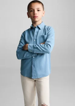Dzieci MANGO Koszule*Koszula dżinsowa regular fit