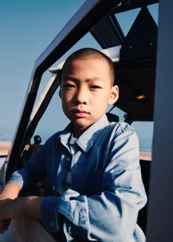 Dzieci MANGO Koszule*Koszula dżinsowa regular fit