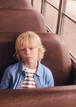 Dzieci MANGO Koszule*Koszula dżinsowa regular fit