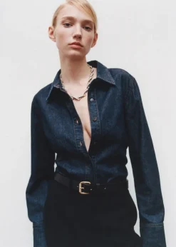 MANGO Koszule I Bluzki*Koszula dżinsowa rinse wash
