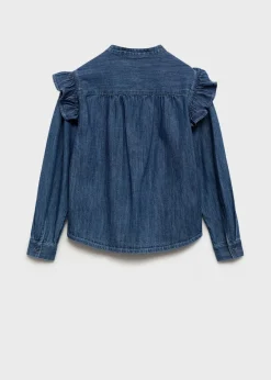 Dzieci MANGO Koszule I Bluzki*Koszula dżinsowa z falbankami