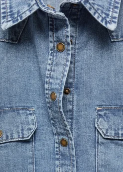 MANGO Koszule I Bluzki*Koszula dżinsowa z kieszeniami